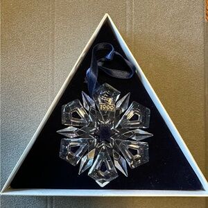 Swarovski 1999 Snowflake Christmas Ornament - RETIRED with certificate